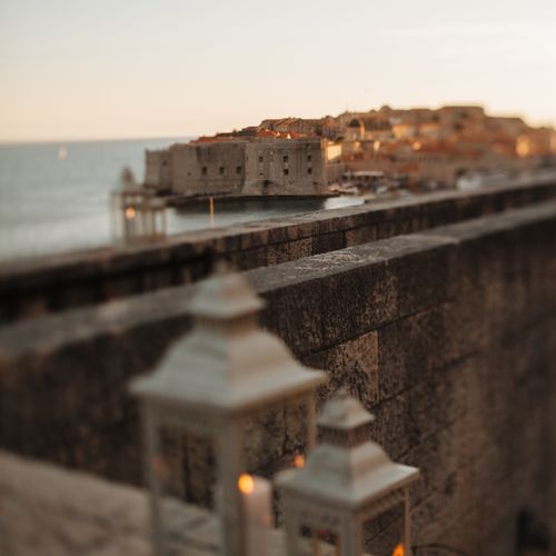 Picturesque views of Dubrovnik and Croatia coastline.